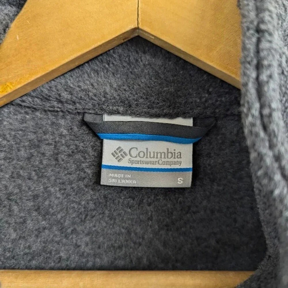 Columbia Sportswear Gray zip up fleece jacket, like new, women's size small O12 - Picture 3 of 11